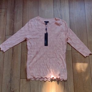Ilanco Pink Knit Top Women's Small